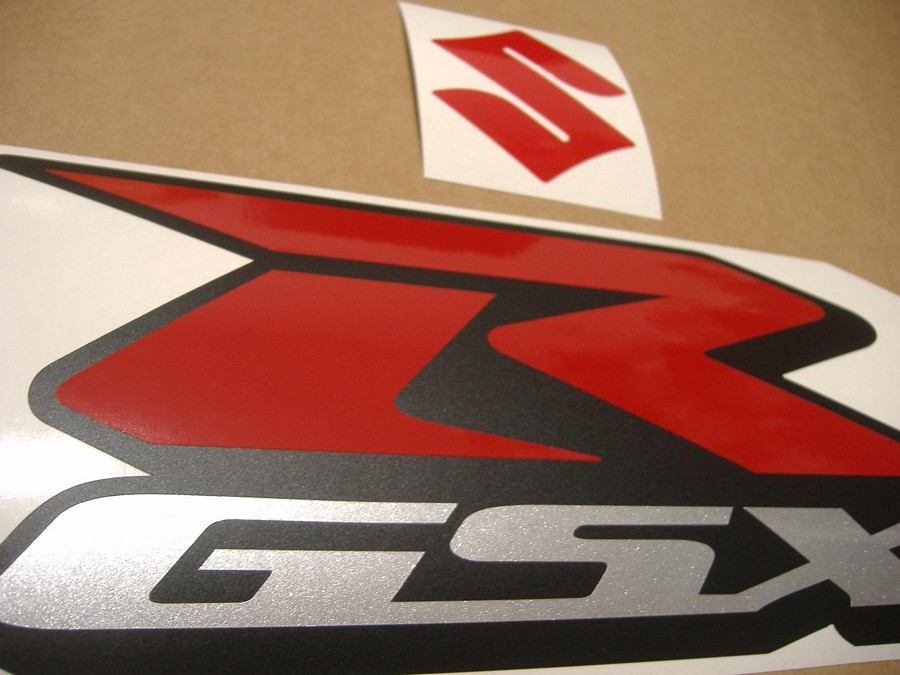 Suzuki Gsx R 1000 Medium Blood Red Logo Decals Stickers Set Moto Sticker Com