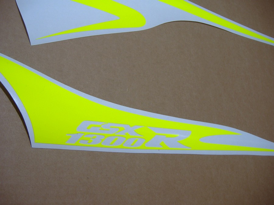 GSX1300R Hayabusa neon fluorescent signal yellow decals stickers graphics 1340 