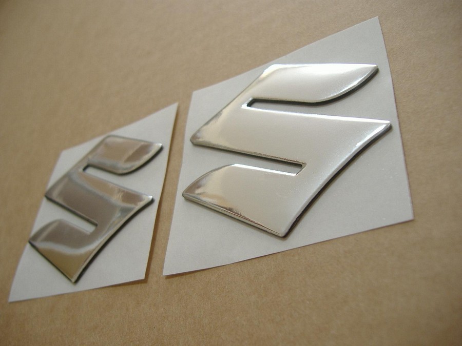3D S Logo Emblem Decal Gas Tank Fairing For Suzuki Stickers Badge Motorcycle Car