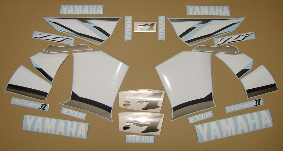 colore: rosso Adesivi per Yamaha YZF-R1 anno 2001 misura originale Stickers Decals
