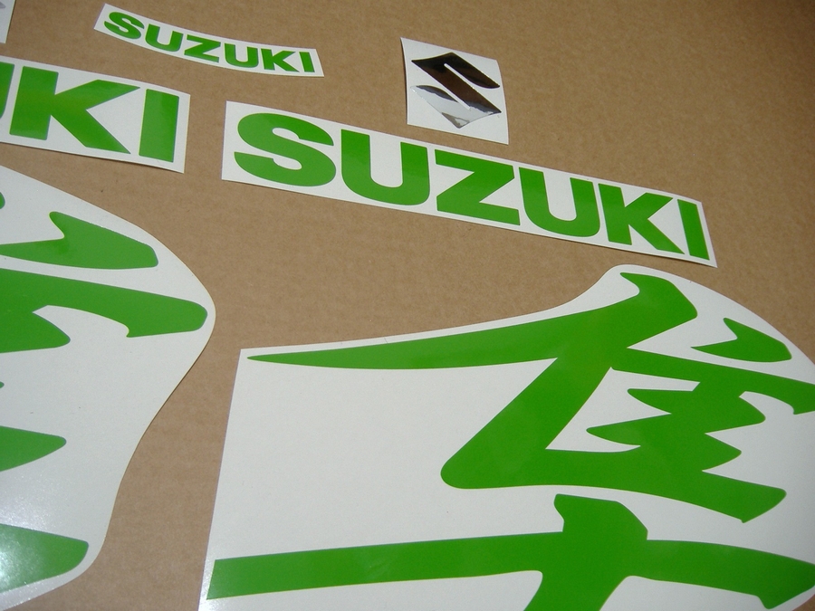 reflective green decals stickers graphics kit K9 k8-L5 Hayabusa 1340 2008-2015