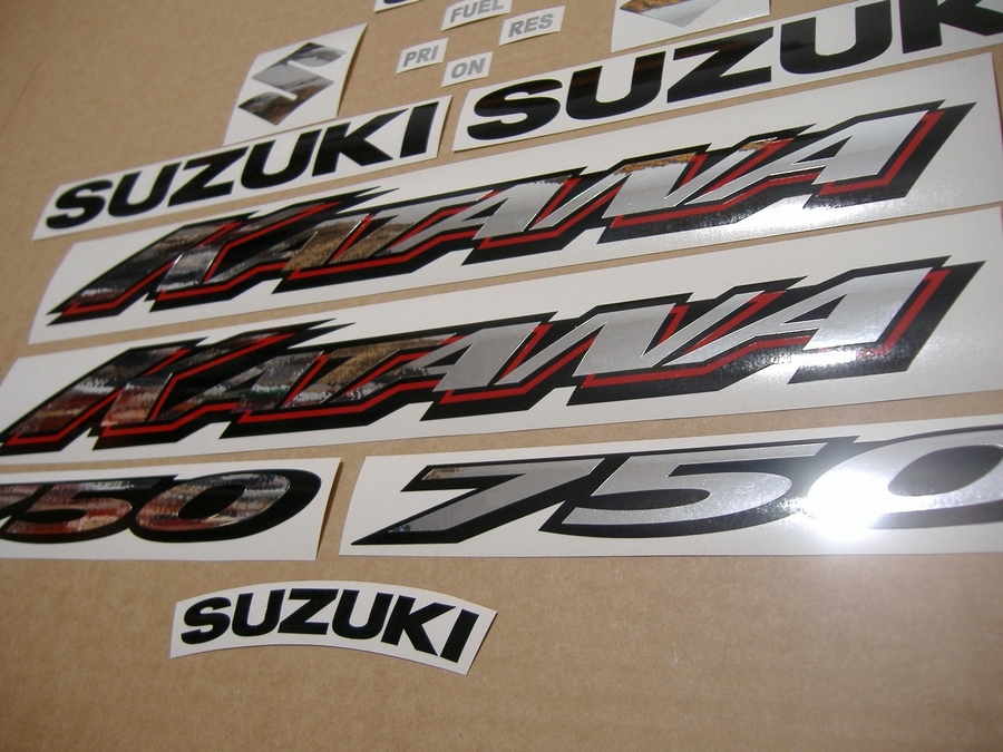 Suzuki Katana 750 04 K4 Decals Set Titanium Grey Version Moto Sticker Com