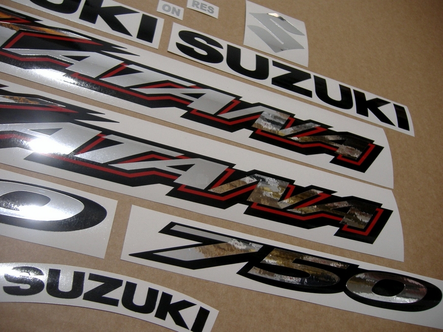 Suzuki Katana 750 04 K4 Decals Set Titanium Grey Version Moto Sticker Com