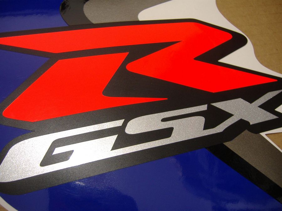 Suzuki Gsx R 1000 08 K8 K7 07 Decals Set White Blue Version Moto Sticker Com