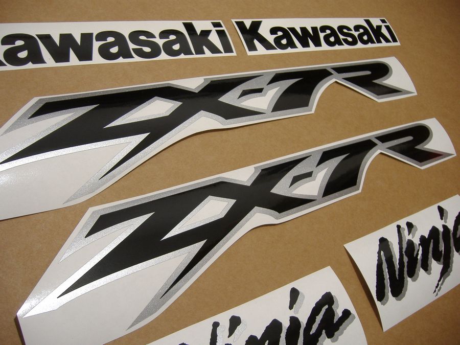 Kawasaki ZX7R Ninja 2003 2002 logo decals set - orange version 