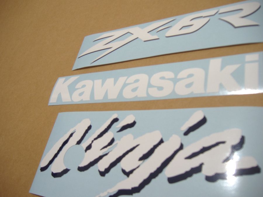 Kawasaki ZX6R Ninja 1996 1997 1998 1999 decals set (full kit 