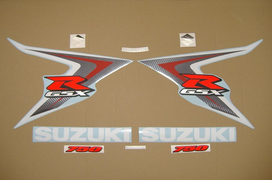 Adesivi Stickers kit LUCKY STRIKE sagomati SUZUKI GSX-R 750 K8 K9 L0 Decals