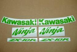 Kawasaki ZX10R lime green complete sticker kit