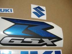 Suzuki GSXR 600 blue graphics set