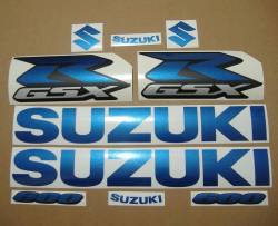 Suzuki GSXR 600 blue adhesives kit