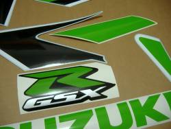 Suzuki GSXR 1000 K6 lime green logo decals set