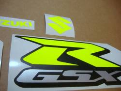 Suzuki GSX-R 1000 custom neon yellow adhesives