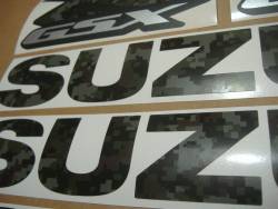 Suzuki GSX-R 600 army green logo decals set