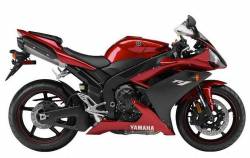 Yamaha YZF-R1 2007 RN19 wine red stickers set