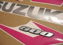 Suzuki GSX-R 600 2004 2005 hot pink full decals set