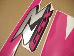 Suzuki GSXR 600 custom hot pink complete sticker kit