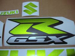 Suzuki GSX-R 600 custom green adhesives