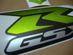 Suzuki GSXR 750 custom lime green full decals set