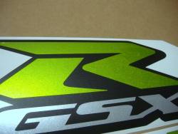 Suzuki GSX-R 750 custom light green stickers set