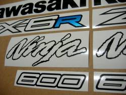 Kawasaki ZX6R Ninja 2012 2014 full decals set