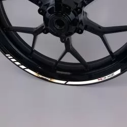 Kawasaki ZX-10R white reflective rim graphics