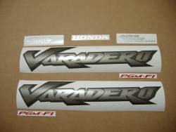 Honda XL1000V 2006 black full decals set