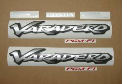 Honda XL1000V 2004 black stickers kit