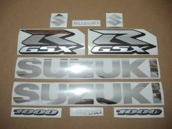 Suzuki GSXR 1000 custom chrome stickers set
