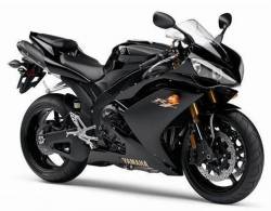 Yamaha R1 2008 4c8 black full decals kit