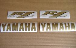 Yamaha R1 2008 RN19 4c8 black decals kit 