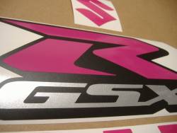 Suzuki GSX-R 600 pink complete decals set