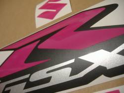 Suzuki GSX-R 600 pink complete sticker set