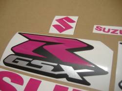 Suzuki GSXR 600 hot pink stickers kit