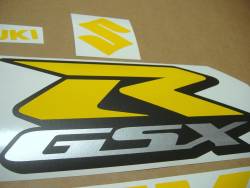 Suzuki GSXR 600 yellow full decals set