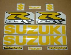 Suzuki GSXR 1000 K7 yellow full decals set