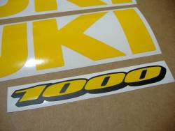 Suzuki GSX-R 1000 K9 yellow complete decals set