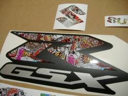 Suzuki GSXR 600 stickerbomb custom decals