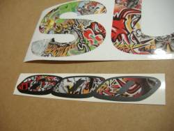 Suzuki Gixxer 600 skull custom full decals set