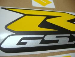 Suzuki Gixxer SRAD 750 yellow custom stickers