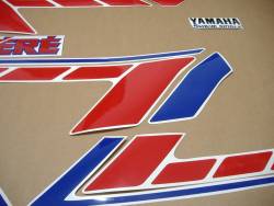 Yamaha Tenere XTZ 660 1992 white sticker kit