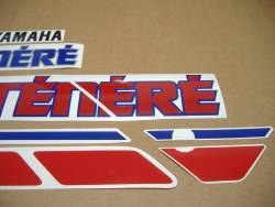 Yamaha Tenere XTZ 660 1992 white adhesives