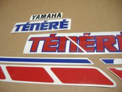 Yamaha Tenere XTZ 660 1992 white decal set