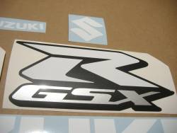 Suzuki GSXR 1000 white custom adhesives