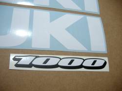 Suzuki Gixxer 1000 white custom stickers