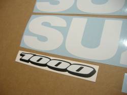 Suzuki GSXR 1000 white custom decals