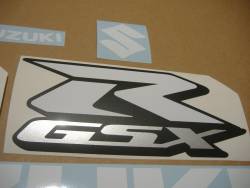 Suzuki GSXR 750 white custom decal set