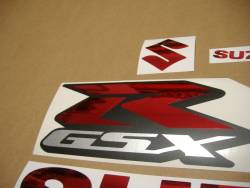 Suzuki GSXR 1000 chrome wine red decals