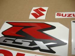 Suzuki GSXR 750 red customized stickers