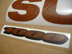 Suzuki GSX-R 1000 brown leather look graphics