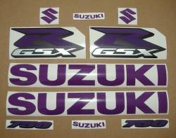 Suzuki Gixxer 750 purple look crazy decals